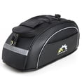 thumbnail image 1 of Carbon Fiber Large Waterproof MTB Bicycle Reflective Rear Rack Pannier Bags, 1 of 8