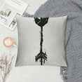 thumbnail image 2 of Chilfamy Arrow Throw Pillow Cover Adventure Awaits Quote Decoration Home Decorative Throw Pillow Case Cushion Cover for Sofa Couch, 18x18in, 2 of 5