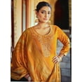 thumbnail image 3 of Eid Special Indian Pakistani Shalwar Kameez Dresses Party Wear Designer Sewn Plazzo Pant Suits ( Yellow, 3XL - 48 ), 3 of 5
