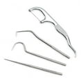 thumbnail image 1 of Toothpick Bag Set With Holder Stainless Steel Metal Toothpicks For Picnics Travel, 1 of 5
