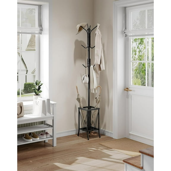 Coat Rack Freestanding with Umbrella Holder