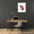 thumbnail image 3 of Marr, Laura 26x32 White Modern Wood Framed Museum Art Print Titled - Brilliant Poppies II, 3 of 4