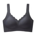 thumbnail image 4 of Womens Seamless Bras No Underwire Scalloped Push Up Bras Soft Wireless Comfort Bralettes Full Coverage Everyday Bra, 4 of 4