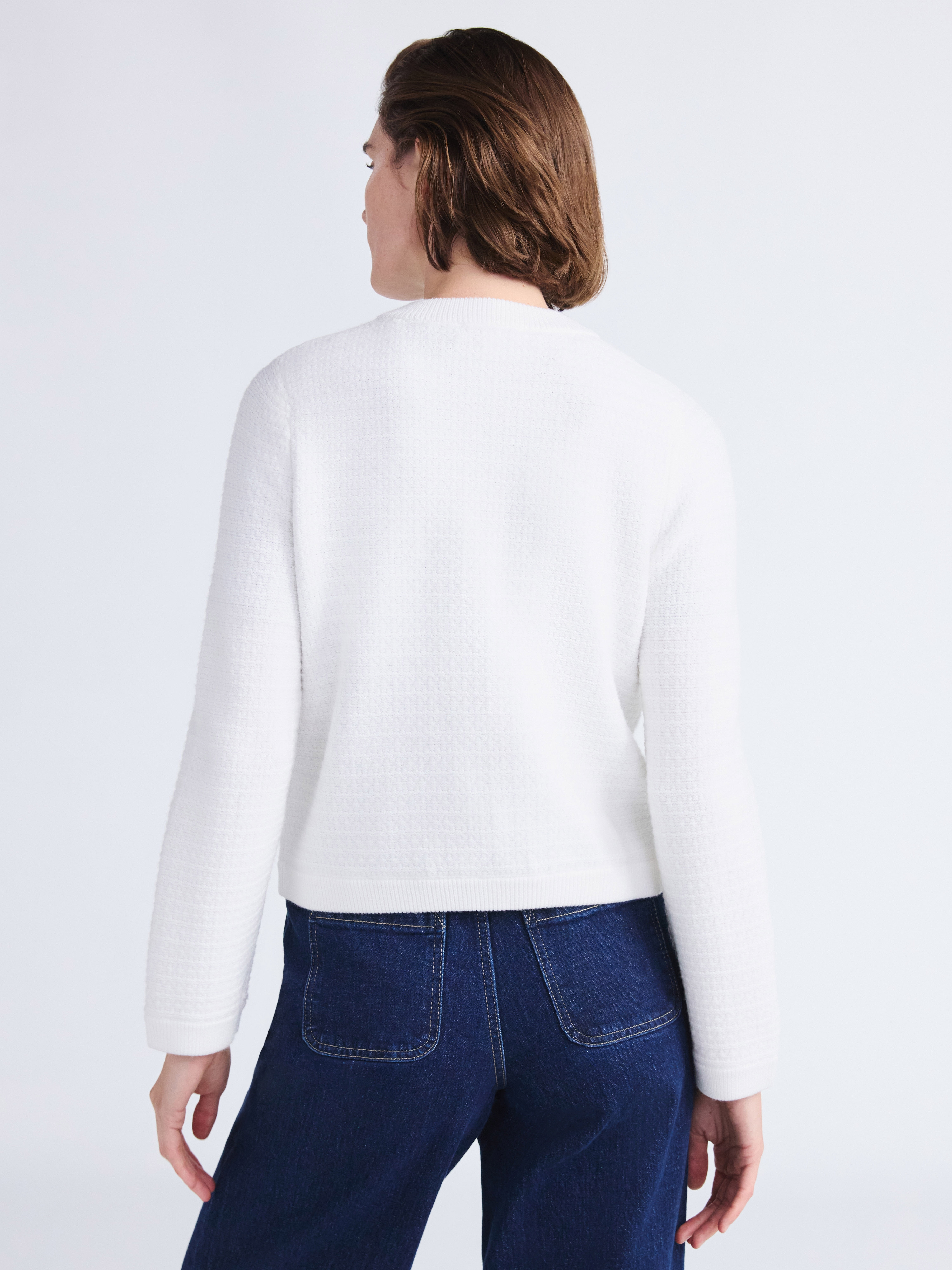 Free Assembly Women's and Women's Plus Textured Cardigan Sweater with Welt Pockets, Lightweight, Sizes XS-4X