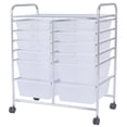 thumbnail image 1 of Gymax Office Rolling Cart 12 Storage Drawer Studio Organizer Bins Scrapbook Paper, 1 of 10
