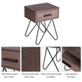 thumbnail image 6 of Gymax 2PC Nightstand Side End Coffee Table Storage Display Steel Hairpin Legs With Drawer, 6 of 10