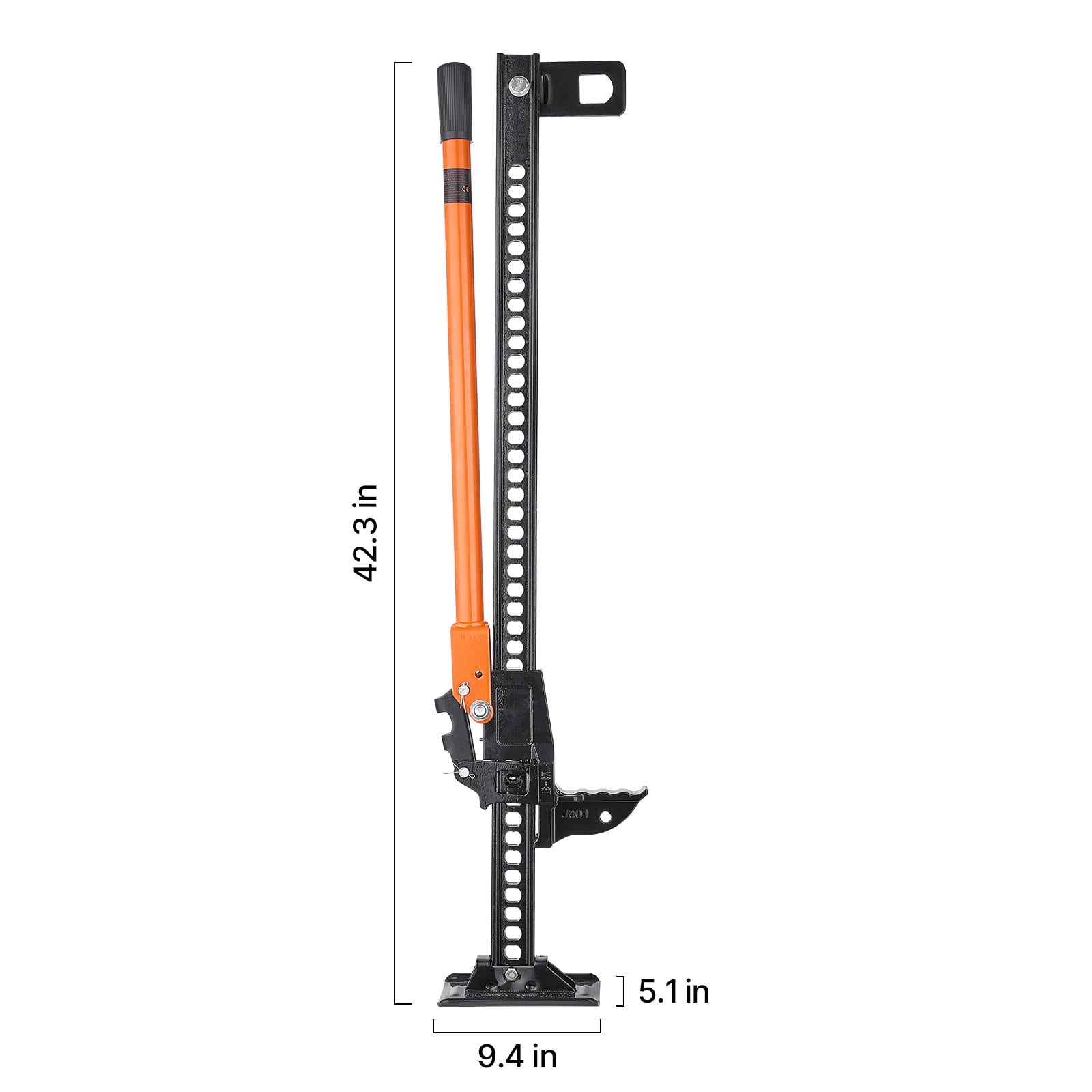 VEVOR Farm Jack, 42" Utility High Lift Farm Jack, 3.18 Ton (7,000 lbs) Capacity Ratcheting Off Road Utility Jacks, Heavy-Duty Lift Jacks with 5.12"-36.6" Lifting Range for Tractor, Truck, SUV