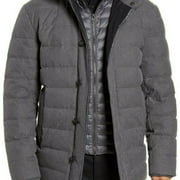 Cole Haan Down Filled Quilted Jacket Gray M NEW