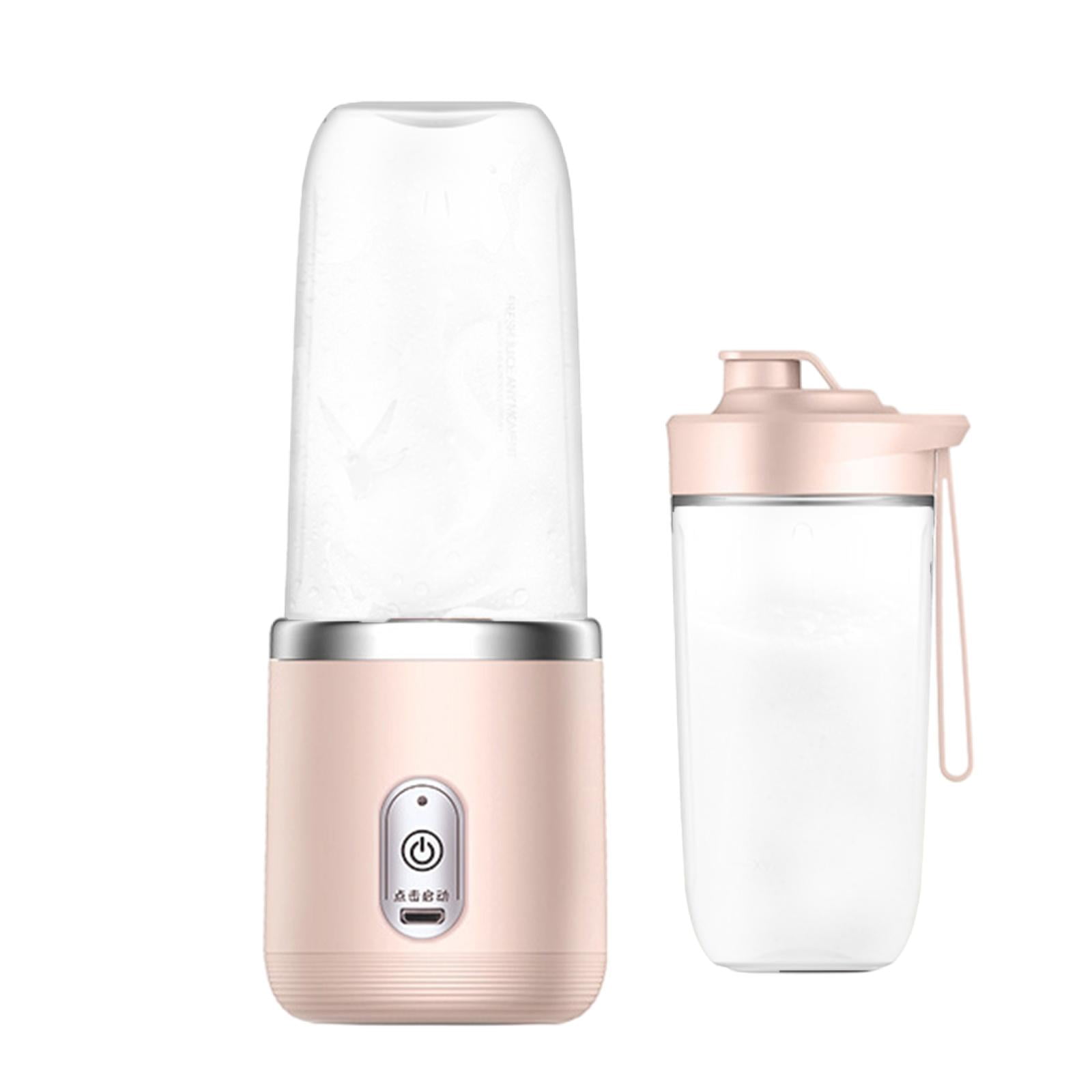 Portable Small Electric Juicer Stainless Steel Blade Cup Juicer Fruit Automatic Smoothie Blender