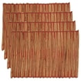 thumbnail image 3 of Saro Lifestyle Water Hyacinth Table Mats (Set of 4) Orange, 3 of 5