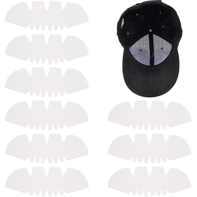 24PCS Plastic Hat Shaper Hat Inner Support (Clear 10.4x3.7 inch) Baseball Cap Stiffener Crown Hat Shaper Padding Hat Stretcher Flex Fit for Ball Caps