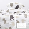 thumbnail image 3 of 4-Piece Lodge Printed Ultra-Soft Microfiber Sheet Set. Beautiful Patterns Drawn from Nature, Comfortable, All-Season Bed Sheets. (Full, Bear), 3 of 4