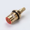 thumbnail image 3 of 1/2 Ceramic Faucet Replacement Cartridge Hot and Cold Ceramic Disc Faucet Head for Kitchen Shower Room Brass Water Replacement Valves (Hot and Cold), 3 of 5