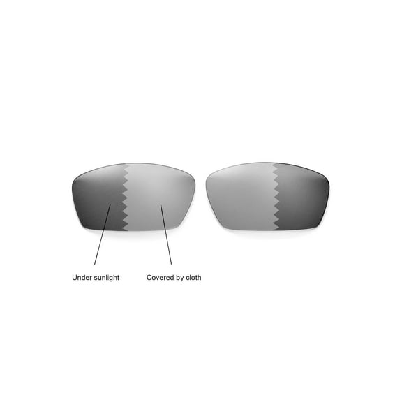 Walleva Transition/Photochromic Polarized Replacement Lenses for Oakley Square Whisker Sunglasses
