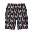 thumbnail image 5 of Rocae Bohemian Chicken for Men's Swim Trunks Quick Dry With Two Side Pockets and One Lined Patch PocketLarge, 5 of 9