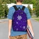 thumbnail image 4 of Disketp Dark Purple Snowflakes Mochila Escolar de 15 Pulgadas, Mochila Ligera para Estudiantes, Viajes y Trabajo, Cómoda y Resistente para el Uso Diario, 4 of 6