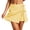 Yellow, variant on Gingham Wrap Skort for Women Tie Side Mini Skort with Built-in Shorts Casual Summer (Blue XL)