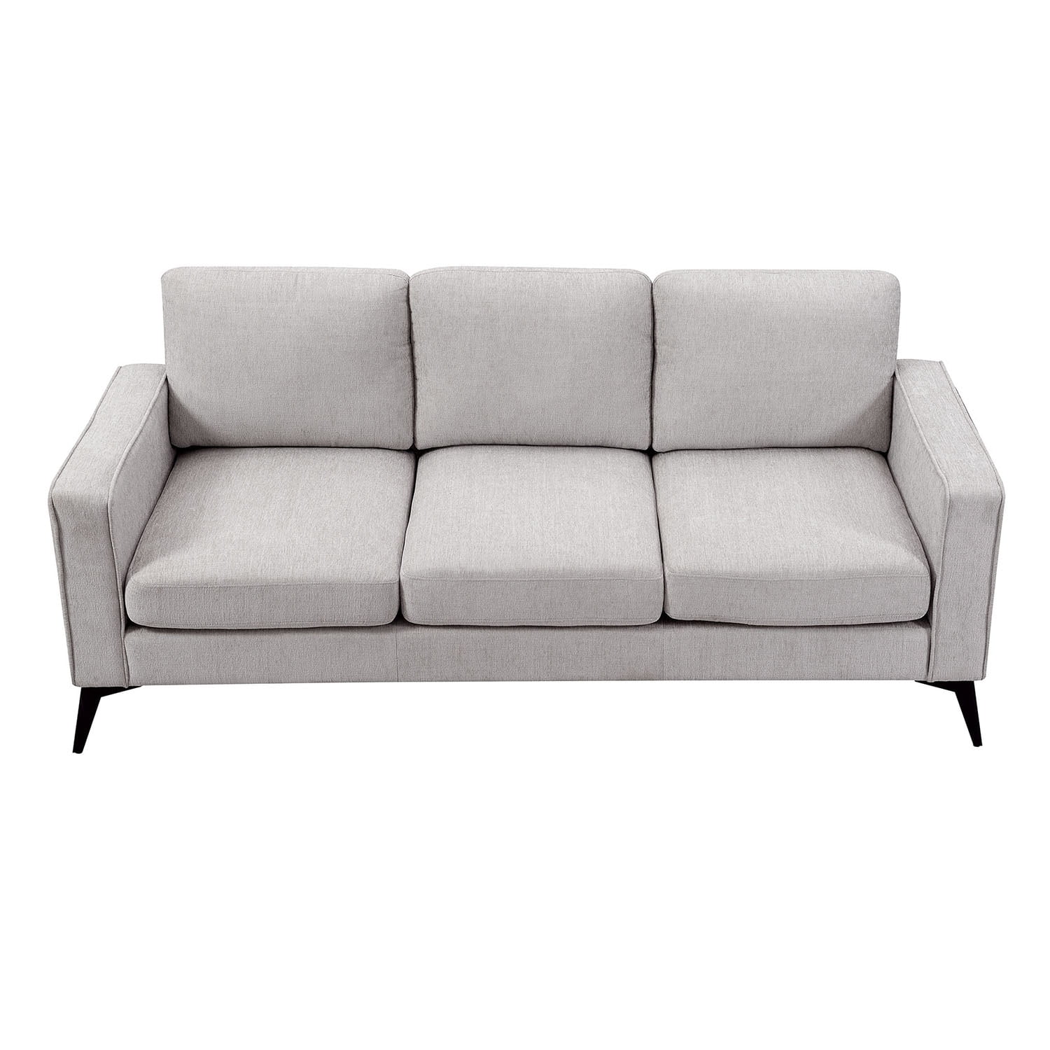 Kadyn Modern 3-Piece Sofa Sets, Upholstered 3-Seat Sofa with Sturdy Metal Legs, Loveseat and Single Chair for Living Room Furniture Set, Beige