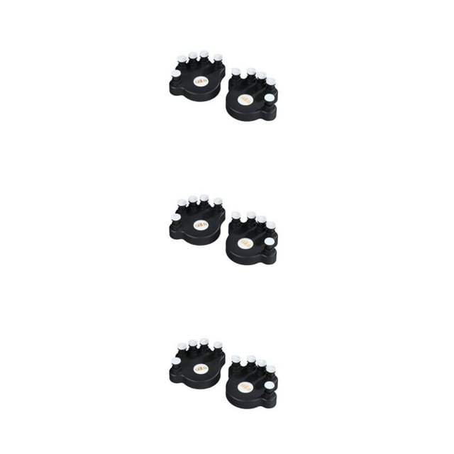 Dalazy 1pair Piano Doigt Exerciseur Doigts Force Instrument Accessoire Formation Noir 13.5x14.0x6.4cm 3Set