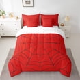 thumbnail image 2 of YST Giant Spider Halloween Decorations Comforter Set, 7-Piece, Gothic Spiderweb, Twin, 2 of 5