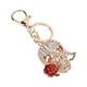 thumbnail image 5 of Llavero De Calavera, Anillos De Llave De Calavera De Flores Gancho, Diamantes De Imitación Checa, Día De La Madre, Colgante De Bolsas, Con Anillos De Llave, Colgante De Autos, 5 of 7