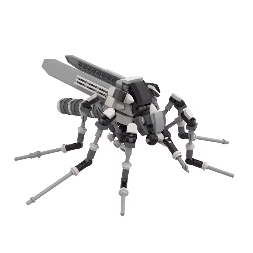 GZBricker Mecha Mosquito Building Sets Compatible with Lego Animals Insect Multi-legged Model for Adults