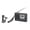 Black, variant on Riousery Portable Mini Radios FM MW SW Receiver with Digital Alarm Clock Grey Pocket Radio