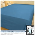 thumbnail image 4 of Euahivb Solid Double Layer Gauze Bed Sheet 47.2x90.6 Inch, Soft Breathable Summer Single Flat Sheet for Dormitory, Silk Inch-Friendly Polyester Top Sheet for Home Bedroom, 4 of 6