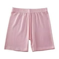 thumbnail image 4 of HOZADOIE Girls Shorts Pure Cotton Stylish Solid Color Boyshorts Underwear Elastic Waist Stretchy Casual Comfortable Yoga Athletic Biker Shorts for 5-14 Years, 4 of 9