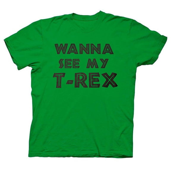 Wanna See My T-Rex Green Flip T-Shirt