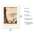 thumbnail image 2 of Moi Water Hawaii - Throw Net Fisherman - from Etchings and Drawings of Hawaiians - Vintage Drypoint Etching by John Melville Kelly c.1936 - Bamboo Fine Art 290gsm Paper (Unframed) 12x16in, 2 of 4