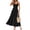 Black, variant on Womens Summer Dresses Casual Square Neck Sleeveless Formal Wedding Guest Beach Vacation Boho Maxi Dress M
