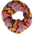 thumbnail image 2 of Geometric Floral Chevron Sheer Infinity Scarf Loops Circle Scarf, 2 of 6