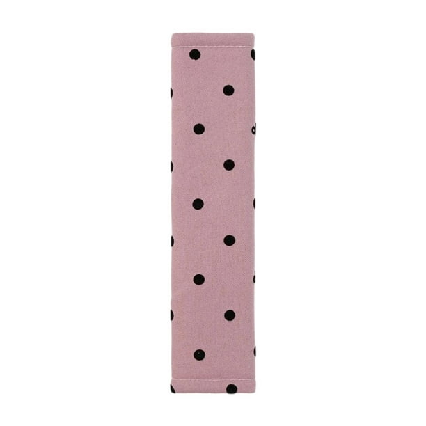 Funda para cinturón de seguridad, almohadilla para cinturón de seguridad, fácil de instalar, para adultos, decoración multiusos. Rosa