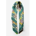 thumbnail image 2 of Bimba Womens Rectangular Printed Cotton Voile Scarf Neck Head Wrap-40 x 40 Inches, 2 of 7