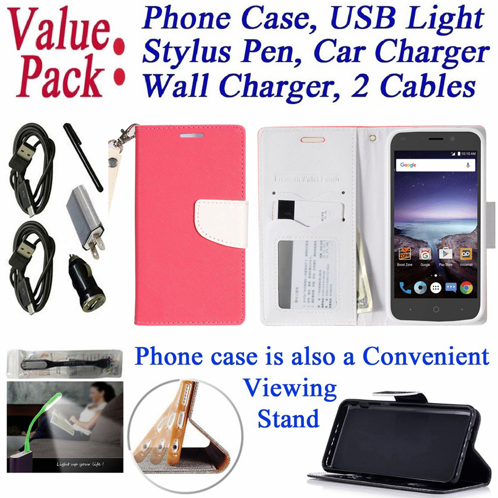 Value Pack Cables + for 5" ZTE Prelude + Plus Maven 3 Overture 3 Case