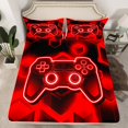 thumbnail image 2 of Erosebridal Teenager Gamepads Sheet Set Twin,Video Game Bedding Sets Twin Size,Geometric Theme Twin Sheet Sets,Microfiber Gamer Bedroom Decorative,3pcs, 2 of 7