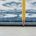 thumbnail image 2 of Tayse Madison Area Rug MDN4541 Traditional Dark Gray Solid Mirrored 5' 3" x 5' 3" Round, 2 of 2