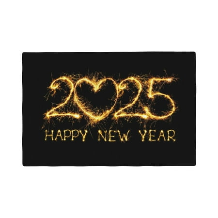 

Placemats Set of 4 / 6 Happy New Year 2025 D Placemats for Dining Table Indoor/Outdoors Heat Resistant Washable Placemats 18 x 12
