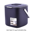 thumbnail image 4 of mmirethe Kitchen Double Layer Trash Can with Lid Wall-mounted Food Waste Baskets Recycling Rubbish Container Storage Bin Home, 4 of 5