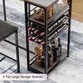 thumbnail image 2 of Modern Industrial Dining Table Set for 2,Contemporary PU Upholstered,Modern Eating Tables with Upholstered Seating or Apartments Kitchen Corners Small Space, 2 of 7