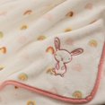 thumbnail image 3 of George Baby Applique Plush Blanket, Rainbow Bunny, 3 of 5