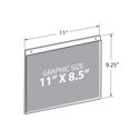 thumbnail image 4 of Azar 162715 Support Mural Horizontal en Acrylique, 10 Unités, 11 Po L x 8.5 Po H, 4 of 5