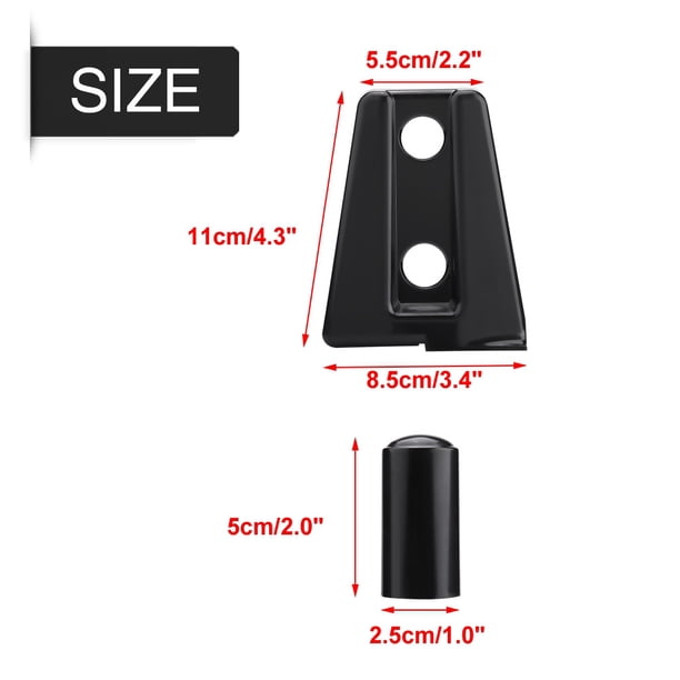Cubierta de bisagra de puerta para Jeep Wrangler, 8 piezas, color negro, cubierta de bisagra de puerta de automóvil, diseño a prueba de futuro