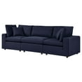 thumbnail image 5 of Modular Lounge Deep Sofa, Blue Navy, Fabric, Modern Contemporary, Outdoor Patio Balcony Cafe Bistro Garden Furniture Hotel Hospitality, 5 of 10