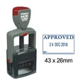 thumbnail image 1 of Printtoo Heavy Duty Dater Stamp Office Stationery With Approved By Text Self Inking Date Rubber Stamp-Blue, 1 of 1