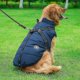 thumbnail image 2 of Chaqueta grande ZHAOCHENG para perros con arnés ropa cálida de invierno impermeable azul 3XL, 2 of 4