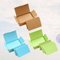 thumbnail image 3 of Hemoton 3 Pcs DIY Paper Cards with Rounded Corners Assorted Colors Study Cards Memo Scratch Note Pads Bookmark DIY Greeting Cards Index Cards (Kraft Paper/Green/ Blue), 3 of 5