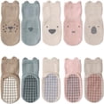 thumbnail image 4 of Ficarrico 5 pares de calcetines de suelo para bebé, conejo rosa-) Talla M 1-3 añosCalcetines de suelo para bebés y niños pequeños 5 pares Calcetines de suelo para bebés y niños pequeños, 4 of 4