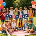 thumbnail image 7 of Americana Decor 250Th Anniversary Flag, Red Blue Star Pennant Banners, 4Th of July Outdoor Garden Party Decorations 1 Pc, 7 of 7